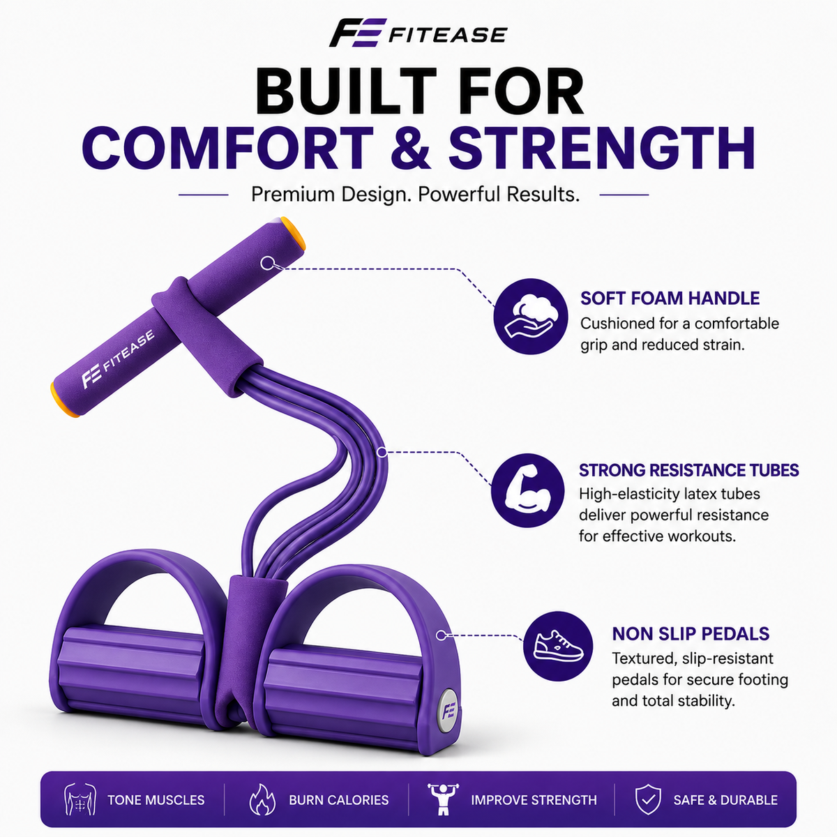 FITEASE® Multifunction Pedal Resistance Band