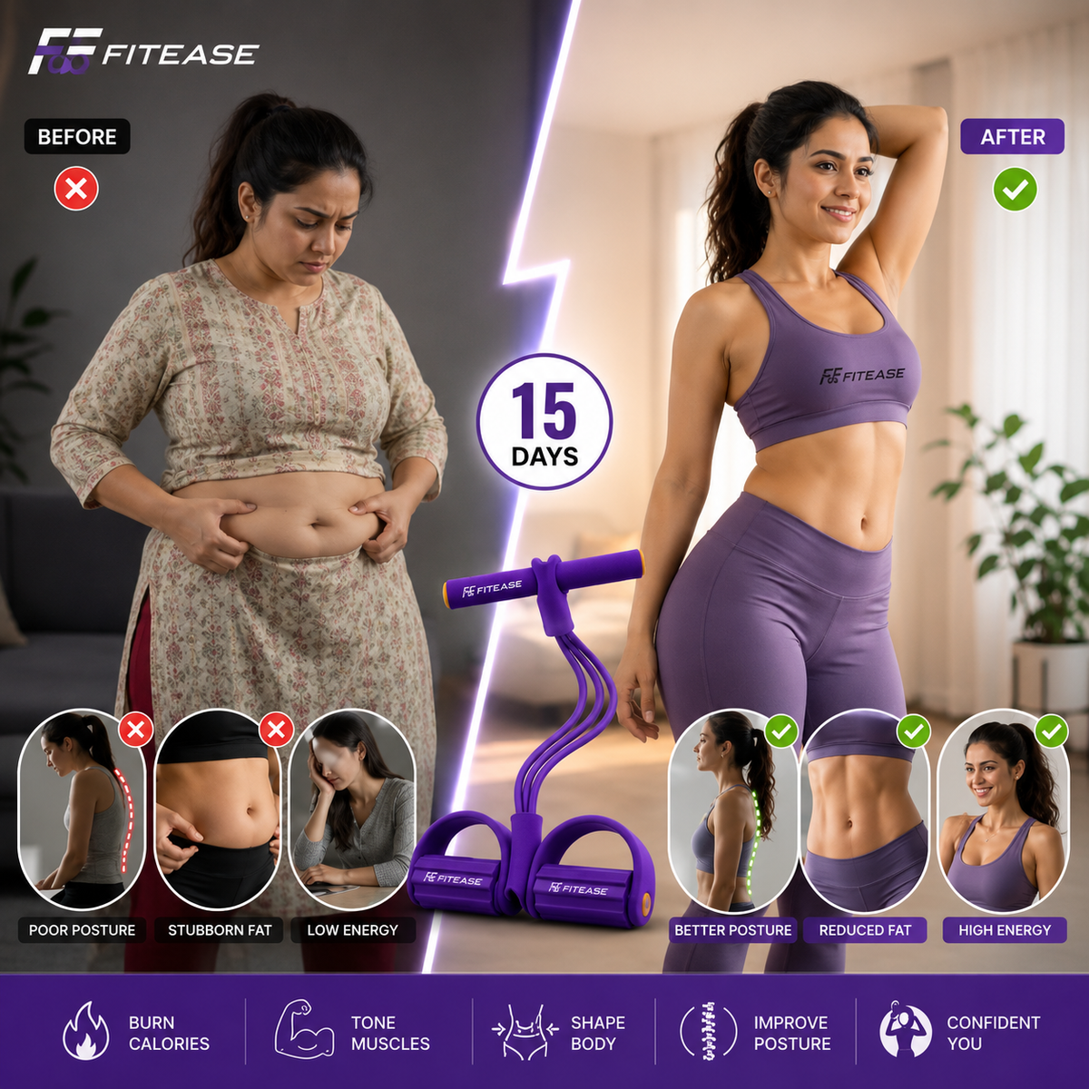 FITEASE® Multifunction Pedal Resistance Band