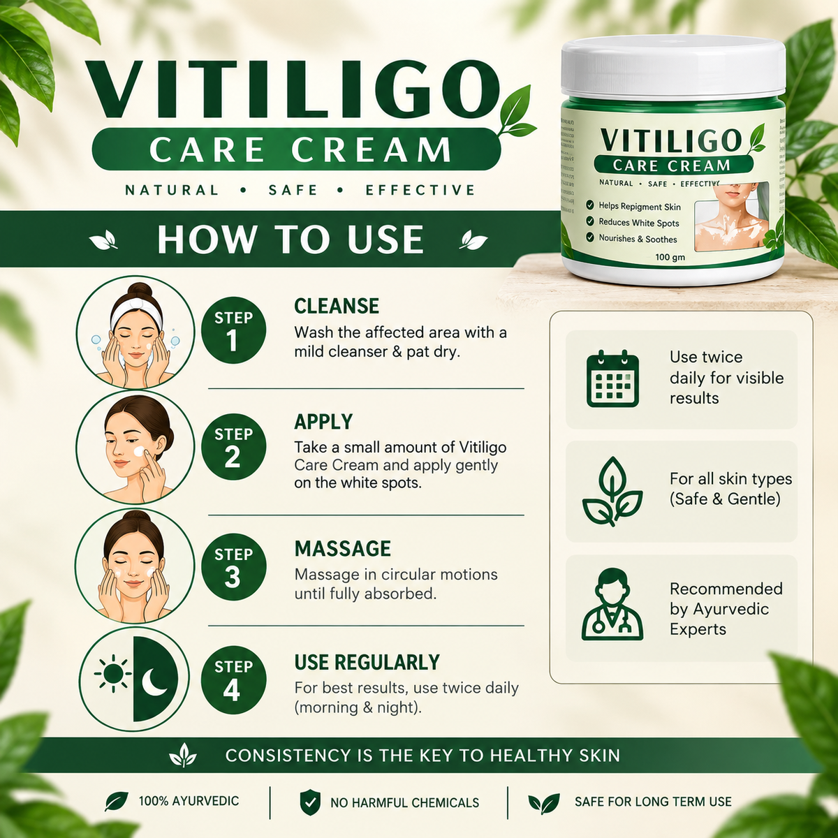Vitiligo® Care Cream – Buy 1 Get 1 FREE
